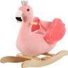 FUNLIO Flamingo Baby Rocking Horse for Toddlers 6 Months to 3 Years, Cute & Graceful Pink Swan Rocker for Baby Girl, Stuffed Plush Ride-on Rocking Animal, Easy to Assemble, CPC & CE Certified view 1