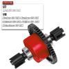 50T Center Differential Upgrades Part for 1/7 Felony Fireteam Infraction Mojave 6S,1/8 Kraton Notorious Outcast Talion Typhon 6S,ARRCat Steel #45 Center Diff Hop Ups,Red view 2