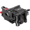 ARRCat Aluminum Center Diff Mount/Differential Cover Mount/Sliding Motor Mount & Steel #45 50T Center Differential Upgrades Part for 1/8 Typhon/Kraton/Outcast/Talion 6S BLX,Black view 1
