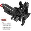 ARRCat Aluminum Center Diff Mount/Differential Cover Mount/Sliding Motor Mount & Steel #45 50T Center Differential Upgrades Part for 1/8 Typhon/Kraton/Outcast/Talion 6S BLX,Black view 2