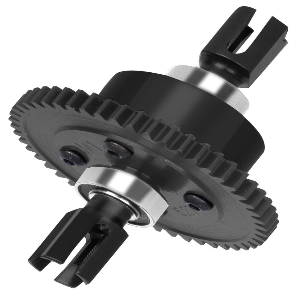 50T Center Differential Upgrades Part for 1/7 Felony Fireteam Infraction Mojave 6S,1/8 Kraton Notorious Outcast Talion Typhon 6S,ARRCat Steel #45 Center Diff Hop Ups,Black