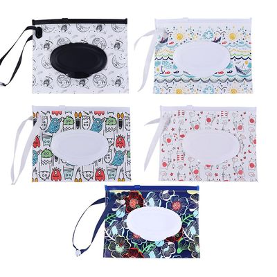 5pcs EVA Baby Wet Wipe Holders Portable Reusable Travel Wipes Case, Wipe Bags Wet Wipes Container Wet Wipes Holders for Travel