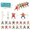 moopok Wooden Stacking Toys,16Pcs Circus Hercules Acrobatic Troupe Interlock Toy,Balancing Building Blocks Game Toddler Puzzle Toys,for 3 4 5 6 Years Old Kids Adults view 3