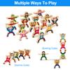 moopok Wooden Stacking Toys,16Pcs Circus Hercules Acrobatic Troupe Interlock Toy,Balancing Building Blocks Game Toddler Puzzle Toys,for 3 4 5 6 Years Old Kids Adults view 4