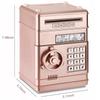 Adevena Electronic Piggy Bank, Mini ATM Password Money Bank Cash Coins Saving Box for Kids, Cartoon Safe Bank Box Perfect Toy Gifts for Boys Girls (Rose Gold) view 3