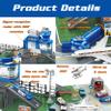 Airplane Toy Set with Trucks, Helicopter, Planes, Signs and Airport Playmat, Interactive Early Learning Toys for Boys Girls, Great Gift for Birthday view 4