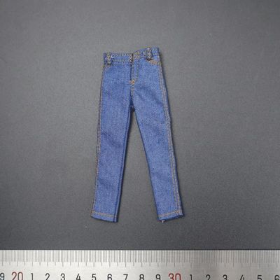 1/12 Scale Accessary Soldier Clothes Jeans Pants Model for 6'' SHF Figure (Blue)