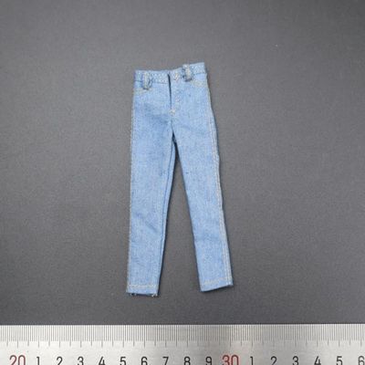1/12 Scale Accessary Soldier Clothes Jeans Pants Model for 6'' SHF Figure (Light Blue)