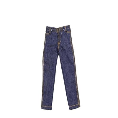 1/12 Scale Accessary Soldier Clothes Jeans Pants Model for 6'' SHF Figure (Dark Blue)