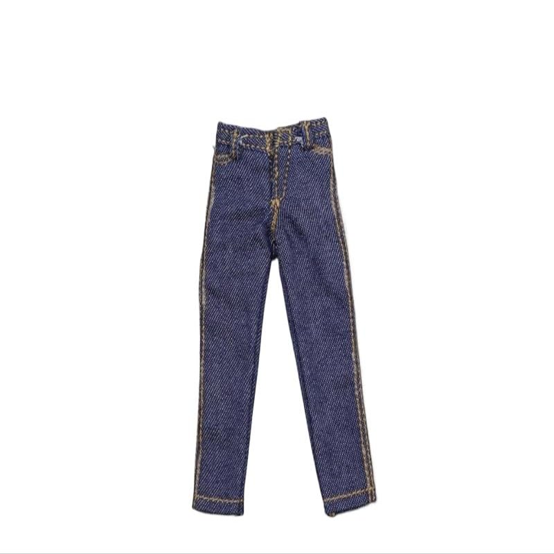 1/12 Scale Accessary Soldier Clothes Jeans Pants Model for 6'' SHF Figure (Dark Blue)