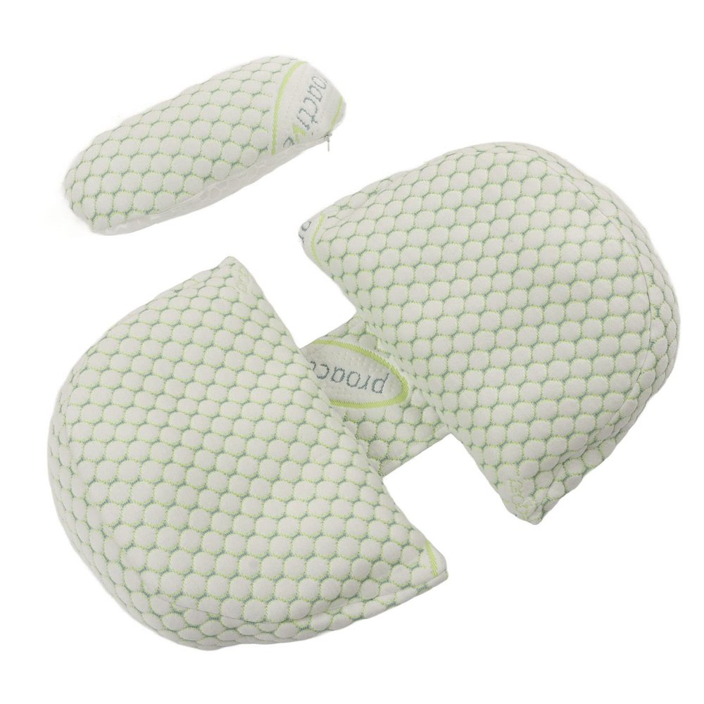 HOHXFYP Wblade Pregnancy Pillow, Ergonomic U Shaped Pregnancy Pillows, 30 Buffer Slope Side Sleep Pregnancy Body Pillow with Adjustable Pillow Cover(21.3 x 13inGreen)