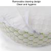 HOHXFYP Wblade Pregnancy Pillow, Ergonomic U Shaped Pregnancy Pillows, 30 Buffer Slope Side Sleep Pregnancy Body Pillow with Adjustable Pillow Cover(21.3 x 13inGreen) view 3