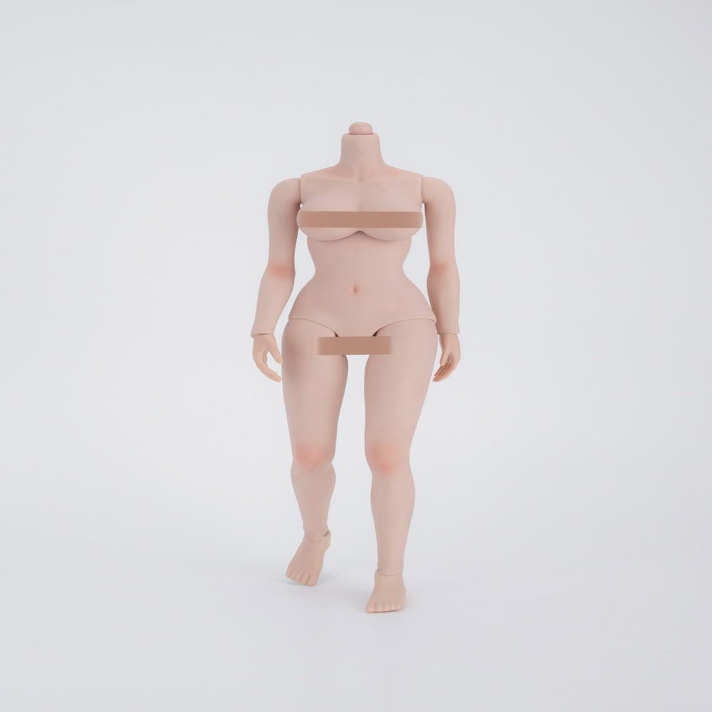 1/6 Scale Female Body,12inch Female Half-Seamless Suntan Skin Joint Flexible Action Figure Body Collection