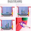 Tigasy Giant 4 Row Game with Carrying Bag and Mesh Fabric .Giant 4-to-Score Game Set Suitable for Indoor and Outdoor Holiday Parties and Family Gatherings.red view 3
