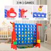 Tigasy Giant 4 Row Game with Carrying Bag and Mesh Fabric .Giant 4-to-Score Game Set Suitable for Indoor and Outdoor Holiday Parties and Family Gatherings.red view 4