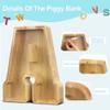 AORCMITN Extra Large Wooden Letter Coin Piggy Bank for Boys Girls Kids Toddler Alphabet S Money Bank (Initial-S-12) view 4