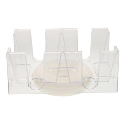 ibasenice Rotating Playing Card Holder Tray for Decks Non- Poker Stand Design for Home Office and Game Stylish Card Storage