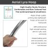 PRIOR FITNESS Aerial Hoop Set, Professional Aerial Lyra, 80cm Silver Tab-Less Aerial Ring Equipment with Complete Rigging Hardware, Circus Fitness Aerial Hoop Kit view 3