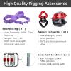 PRIOR FITNESS Aerial Hoop Set, Professional Aerial Lyra, 80cm Silver Tab-Less Aerial Ring Equipment with Complete Rigging Hardware, Circus Fitness Aerial Hoop Kit view 4