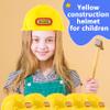 Fahacop 4 Pack Construction Hard Hats Yellow Construction Hat Plastic Worker Helmet for Boys Girls Construction Worker Costume Birthday Party Favor view 4