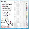 267 Pcs Organic Chemistry Molecular Model Set, Molecular Organic Inorganic Structure Kit Atom Link Model Set for Student Teacher with 116 Atom & 150 Links view 2