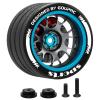 GOUPRC Upgrade Metal RC Hand Wheel Remote Control Steering Wheel with Brake Disc Brake Caliper for SANWA MT4/MT5/M12/M17 Flysky NB4Series WFLY X9Series RC Remote Control (Blue) view 1