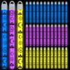Libima 36 Pcs 8 Inch Glow Sticks Necklaces Light up Glow in The Dark Sticker Party Favors Stick Necklaces for Easter Basket Stuffers Easter Egg Hunt Games Prizes Decorations(Blue, Purple, Yellow) view 1