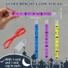 Libima 36 Pcs 8 Inch Glow Sticks Necklaces Light up Glow in The Dark Sticker Party Favors Stick Necklaces for Easter Basket Stuffers Easter Egg Hunt Games Prizes Decorations(Blue, Purple, Yellow) view 2
