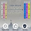 Libima 36 Pcs 8 Inch Glow Sticks Necklaces Light up Glow in The Dark Sticker Party Favors Stick Necklaces for Easter Basket Stuffers Easter Egg Hunt Games Prizes Decorations(Blue, Purple, Yellow) view 3
