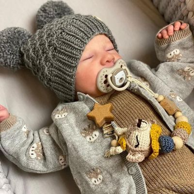 ADFO Lifelike Reborn Baby Dolls Silicone Full Body Boy - 17-Inch Soft Body Realistic-Newborn Full Body Vinyl Real Life Baby Dolls with Toy Accessories for Kids Age 3 4 5 6 7 +