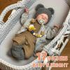 ADFO Lifelike Reborn Baby Dolls Silicone Full Body Boy - 17-Inch Soft Body Realistic-Newborn Full Body Vinyl Real Life Baby Dolls with Toy Accessories for Kids Age 3 4 5 6 7 + view 2