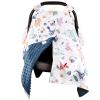 Baby Car Seat Cover for Boy, Minky Warm Winter Car Seat Covers for Babies, Peekaboo Opening Infant Car Seat Cover, Nursing Cover Carseat Canopy, Cute Dinosaur view 1
