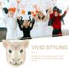 Abaodam Sheep Mask Cosplay Mask Animal Head Funny Masquerade For Festival Party Halloween Christmas view 4