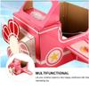 BESTOYARD Wearable Cardboard Airplane Toys Kids Cardboard Airplane Costume Wearable Aircraft Plane Toy Toddler Airplane Costume Cardboard Making Toy for Playtime Pink view 3