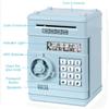Adevena Electronic Piggy Bank, Mini ATM Password Money Bank Cash Coins Saving Box for Kids, Cartoon Safe Bank Box Perfect Toy Gifts for Boys Girls (Light Blue) view 4