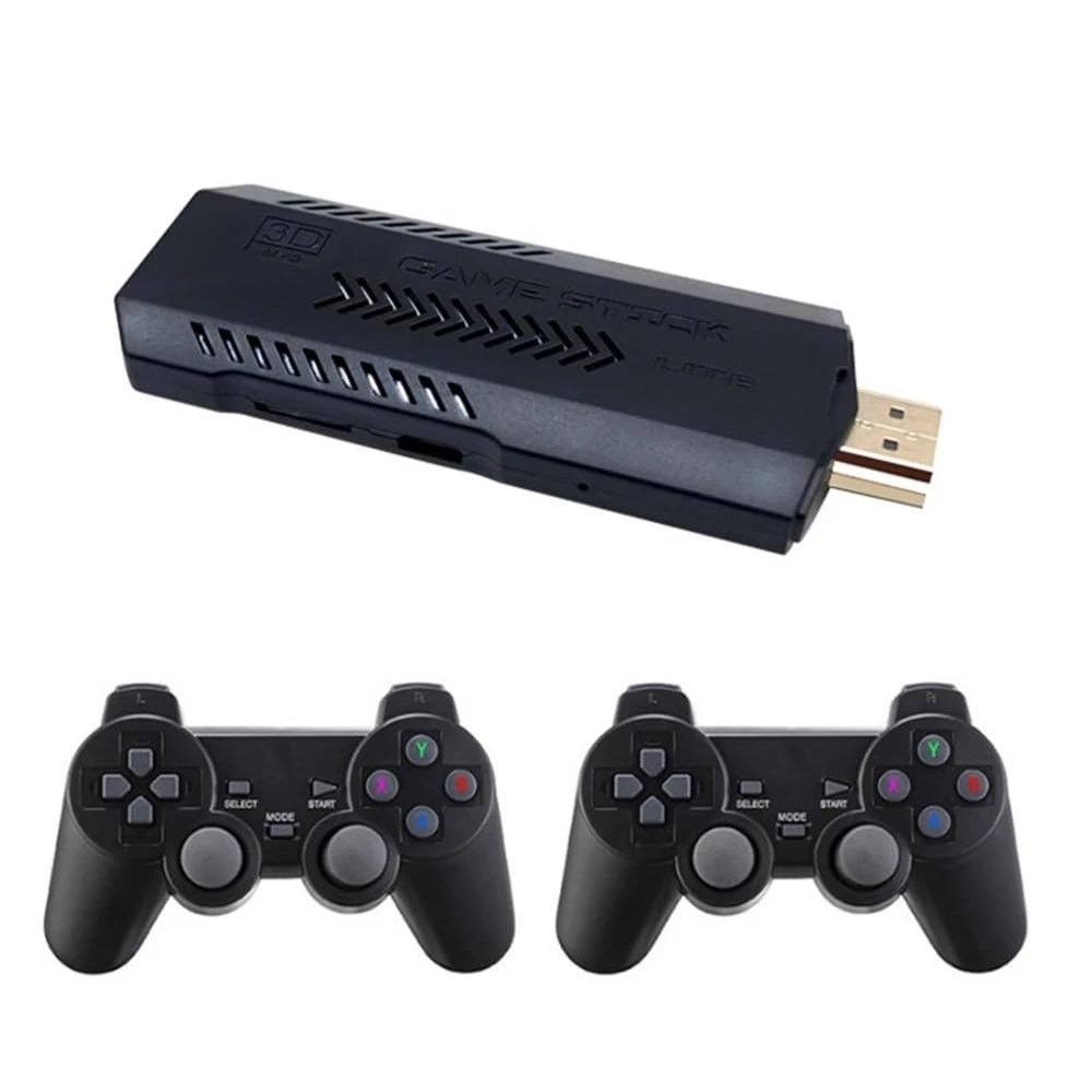 XIXIMENG X2 Plus 128G 40000+ Games, Game Stick Retro Video Game Console 4K Games Stick with 2.4G Wireless Controllers HD Output Game Machine Portable Christmas/Kids Gift