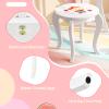 Costzon Kids Vanity, Girls Vanity Set with Mirror and Stool, Storage Drawer, Princess Toddler Makeup Vanity Desk Dressing Table, Wooden Kids Vanity Table and Chair Set (Fruit Pattern) view 3