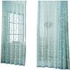 Iuokuby Beautiful Sheer Curtains Home Decoration Kids Baby Window Treatments Floral Embroidered Countryside Pastoral Style Living Kids Baby Room Bedroom(1 Panel, W 52 x L 72 inch, Blue) view 2