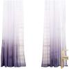 Iuokuby Beautiful Sheer Curtains Home Decoration Kids Baby Window Treatments Modern Simple Ombre Style Living Kids Baby Room Bedroom(1 Panel, W 52 x L 90 inch, Purple) view 1