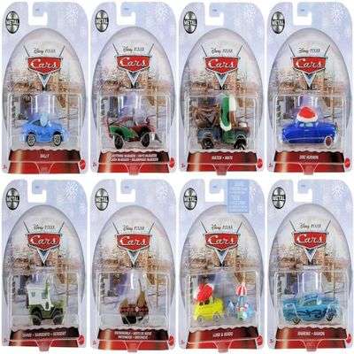 Mattel DisneyPixar Cars 2023 Holiday Winter Series  Complete Bundle of 8 Special Edition DieCast Vehicles (GYD55956A) | Limited Edition Holiday Designs Ages3+