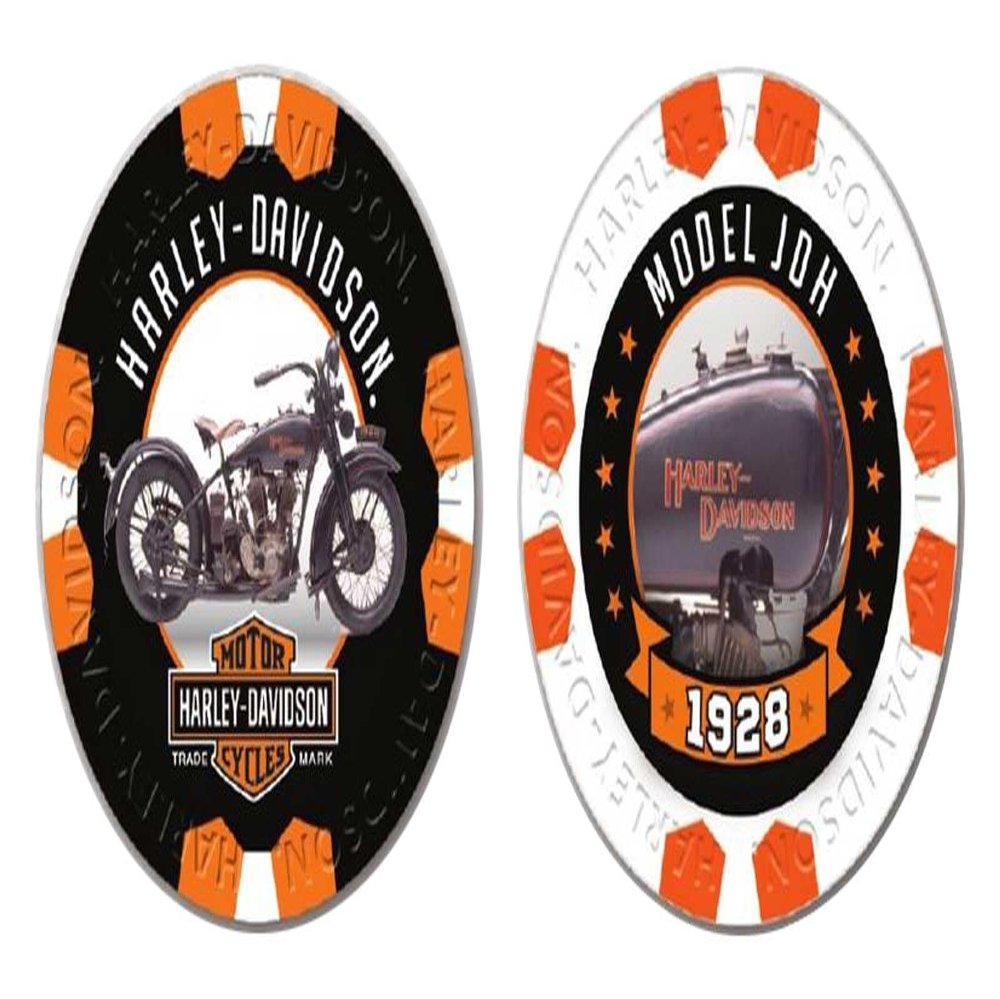 Harley-Davidson Vintage Series 6-1928 Model JDH Collectible Poker Chips