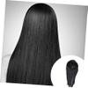 balacoo Women Long Straight Wig Black Synthetic Hair Realistic Chic Hair Accessory for Cosplay Parties and Daily Wear Lightweight Soft No Shedding Comfortable Fit view 2