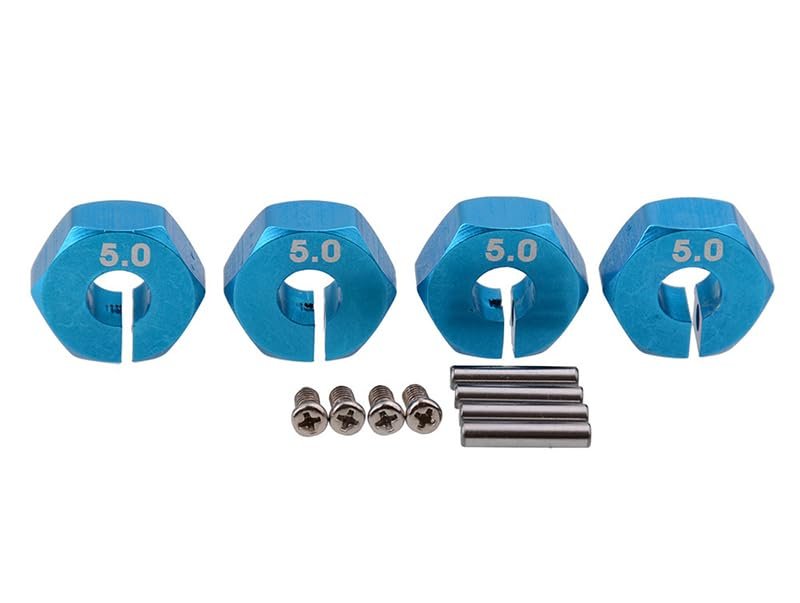 12mm Hex Wheel (4) Hub 5mm Thick for 1/10 Traxxas, Axial, Tamiya, Drift & TC