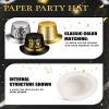 Arrowbash 72 Pcs New Years Party Supplies 2026 Eve Party Decorations Midnight Supplies Set of 24 Includes Hats, Headbands, Squawkers, Blowouts Gifts for New Year Eve Accessories view 3