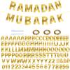 116 Pcs DIY Glitter Customizable Kit - Custom Including 111 Letters and Numbers, 3 Rope and 2 Threading Device for Personalized Decor - Women's Day Birthday Banner (Bright Gold) view 1