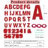 116 Pcs DIY Glitter Customizable Banner Kit Custom Banner Including 111 Letters and Numbers 3 Rope and 2 Threading Device for Personalized Decor for Women's Day Birthday (Red) view 2