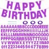 116 Pcs DIY Glitter Custom Banner Kit - Customize with 111 Letters and Numbers, 3 Rope and 2 Threading Devices for Personalized Decor for Women's Day, Birthday Banners (Purple) view 1