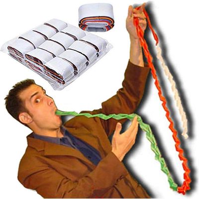 DTECGOUG Mouth Coil Paper Mouth Coil Vomiting Paper Colorful Mouth Coil Stage Magic Skills Accessories Gimmicks Funny Illusions (12 Pieces/Pack)