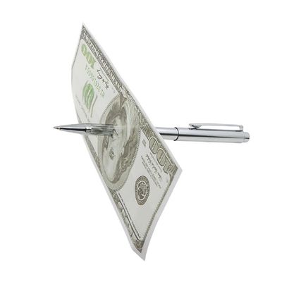 DTECGOUG Classic Pen misleads gimmicks Through Paper, Dollars, banknotes, and Poker Cards Using The Pen of a Dollar Magician. Close up on Mysterious Magic Techniques