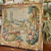 1:12 Miniature Aubusson Dollhouse Tapestry River Bridge Roses Vintage Countryside Landscape view 1